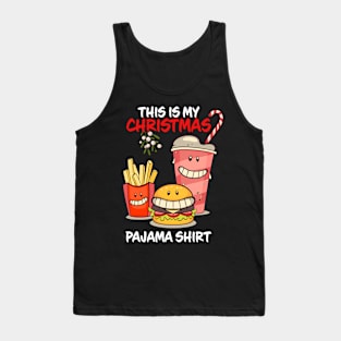 This Is My Christmas Pajama Shirt Happy Hour Family Matching Christmas Pajama Costume Gift Tank Top